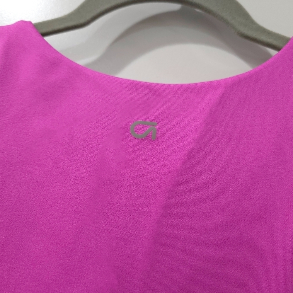GAP FIT Hot Pink Active Tank Dress, Lined With Biker Shorts & Interior Shelf Bra - Picture 11 of 14